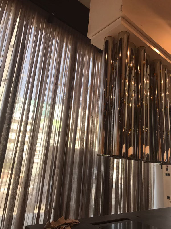 High Ceiling Fabric Curtains